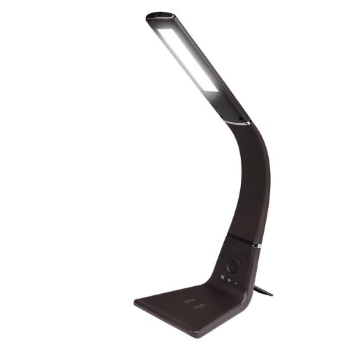 Светильник настольный Uniel TLD-565 Brown-LED 12W cенсорный выключатель диммер Коричневый картинка 